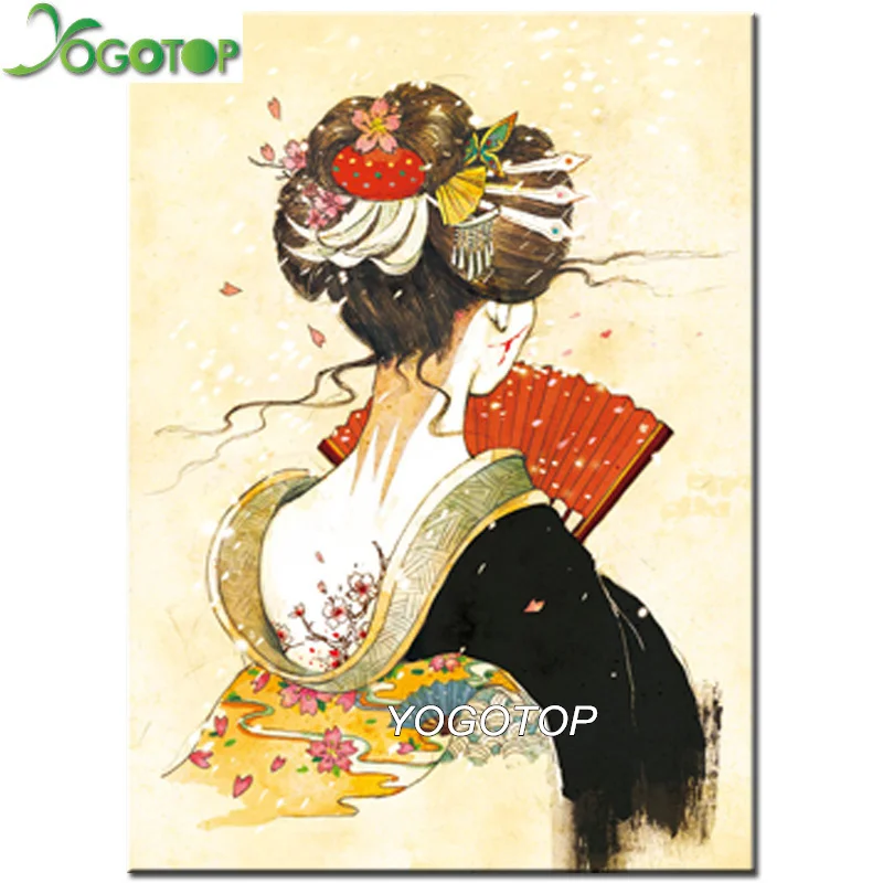 YOGOTOP sale diamond embroidery japan girl 5d diy painting Geisha full drill mosaic kimono rhinestone decor art YY991 | Дом и сад