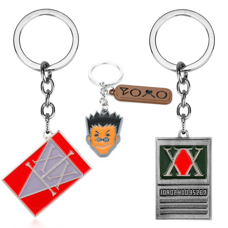 

Anime Trinket Keychain HUNTER x HUNTER GON FREECSS License Pendant Keyholder Unisex Key Ring Metal Keyfob