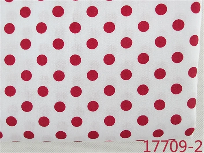 2"* 58" 50*145 см смешанный стиль точка напечатаны хлопок ткань, DIY материалы ручной работы для изготовления одежды швейная кукла, 1Yc2020 - Цвет: 1017709002