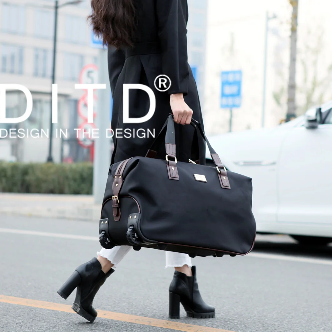 Модные унисекс багажные дорожные сумки на колесиках, сумка для багажа, Складная Большая вместительная сумка на колесиках, органайзер для одежды, сумка для переноски