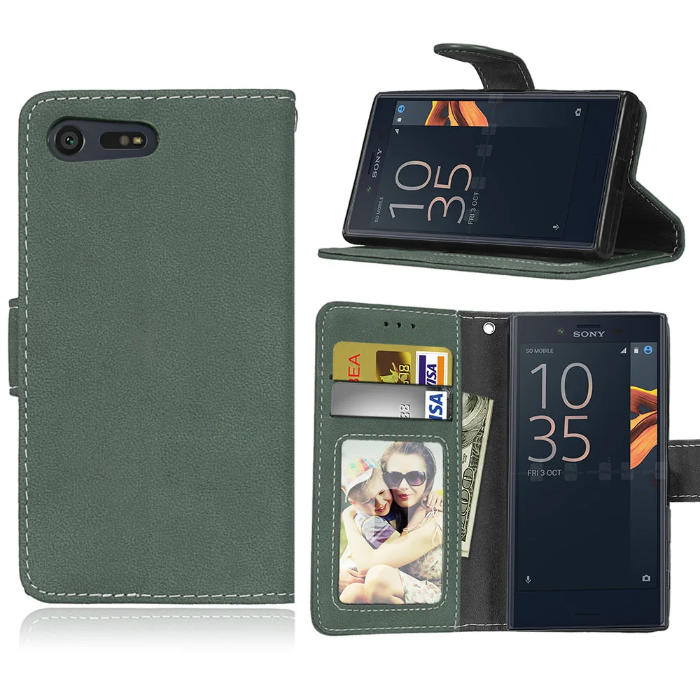 Роскошный кожаный чехол книжка для Sony Xperia X Compact F5321 4 6 дюйма Магнитный телефона