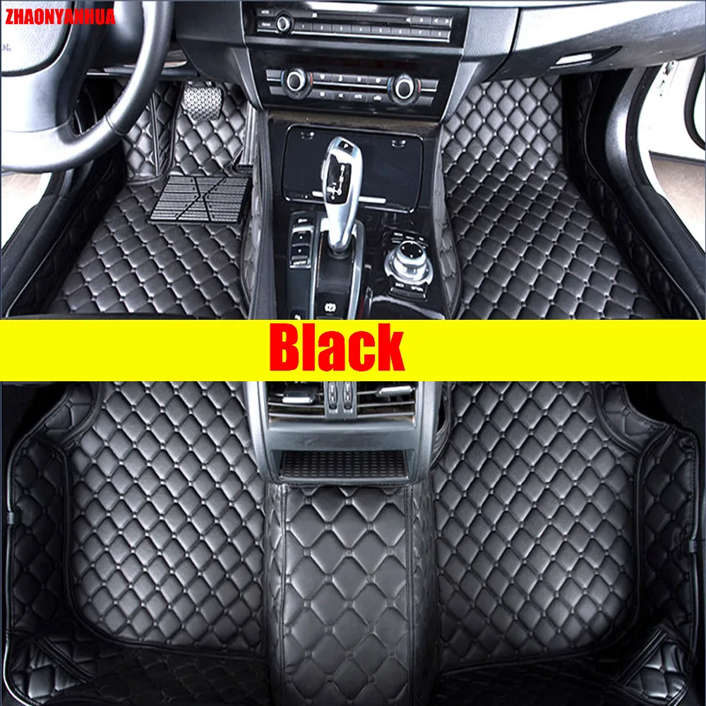 

ZHAOYANHUA Car floor mats Case for Buick Enclave Encore LaCrosse Regal Excelle GT XT leather Anti-slip car-styling carpet liner