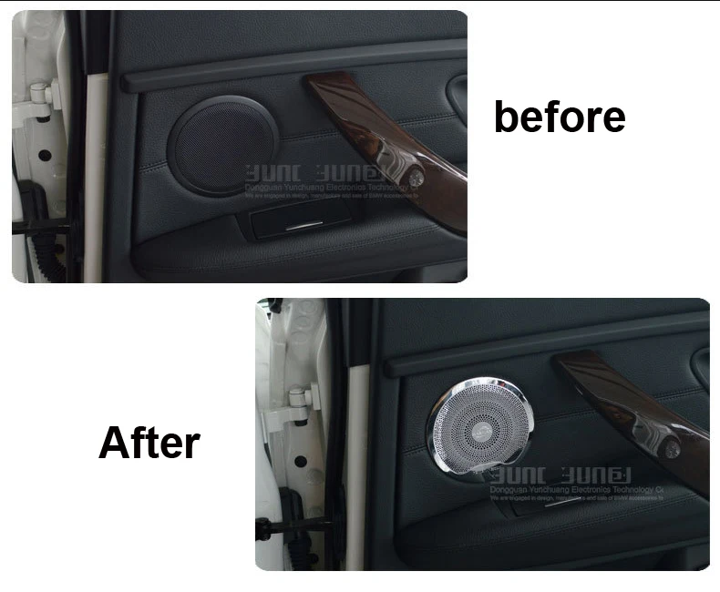 4 шт. нержавеющая сталь harman/тяжело car audio спикер ДВЕРИ ОТДЕЛКОЙ Чехлы для bmw Новый 3