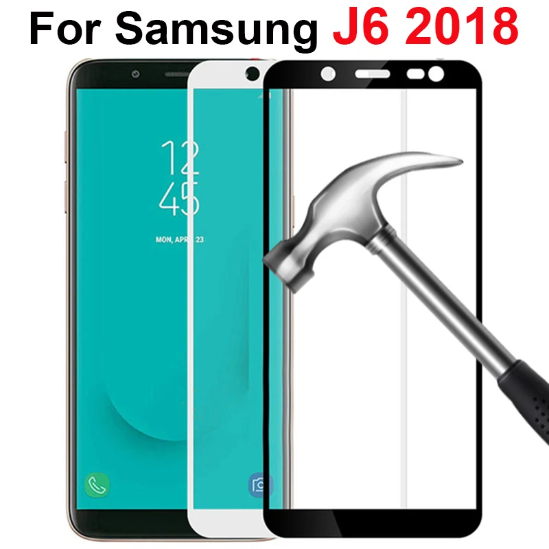 Защитное стекло для Samsung J6 j4 закаленное Galaxy 4 Plus защитная пленка экрана J 6 J600 J600f