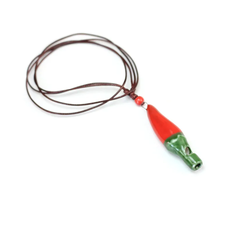 12 шт./лот Чили свисток керамические ожерелья для женщин ювелирные изделия мужчин