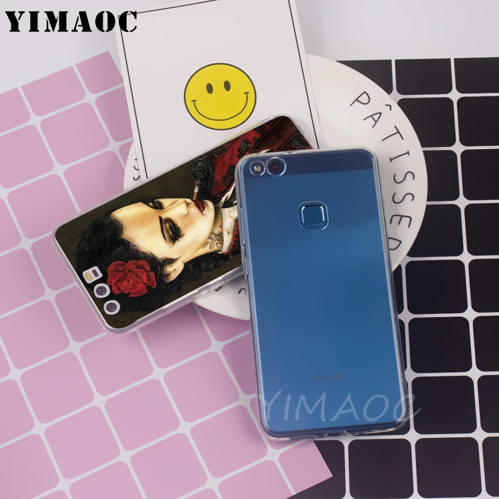Мягкий ТПУ чехол для девочек YIMAOC чехлы Huawei Honor 6A 7X 7A Pro 8C Mate 10 Note 9 Lite Y6 Y9 Y7 Prime 2018 |