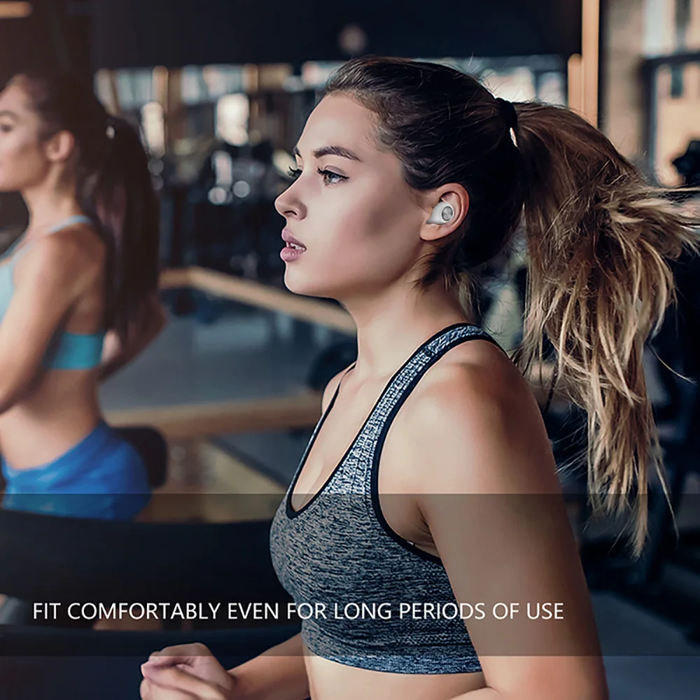 FDGAO беспроводные Bluetooth наушники стерео спортивные бас гарнитура с микрофоном