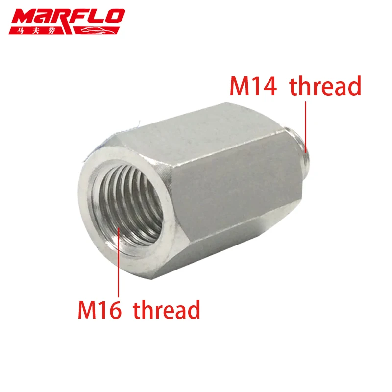 M16 Thread MARFLO полировщик пластин с M14 M16 5/8-11 Резьбовая планка для полировки машины губка полировальная подушка - Цвет: M16 Thread