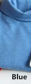 fleece blue Осенне-зимняя детская одежда; хлопковая футболка с длинными рукавами и высоким воротником; флисовая футболка для маленьких мальчиков и девочек; детская рубашка с высоким воротником - Цвет: fleece blue
