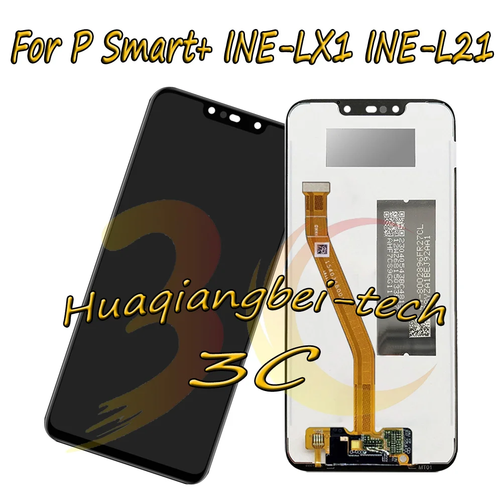 6,3 '' Для huawei P Smart+(P Smart Plus) INE-LX1/INE-L21 Полный ЖК-дисплей+ кодирующий преобразователь сенсорного экрана в сборе протестирован