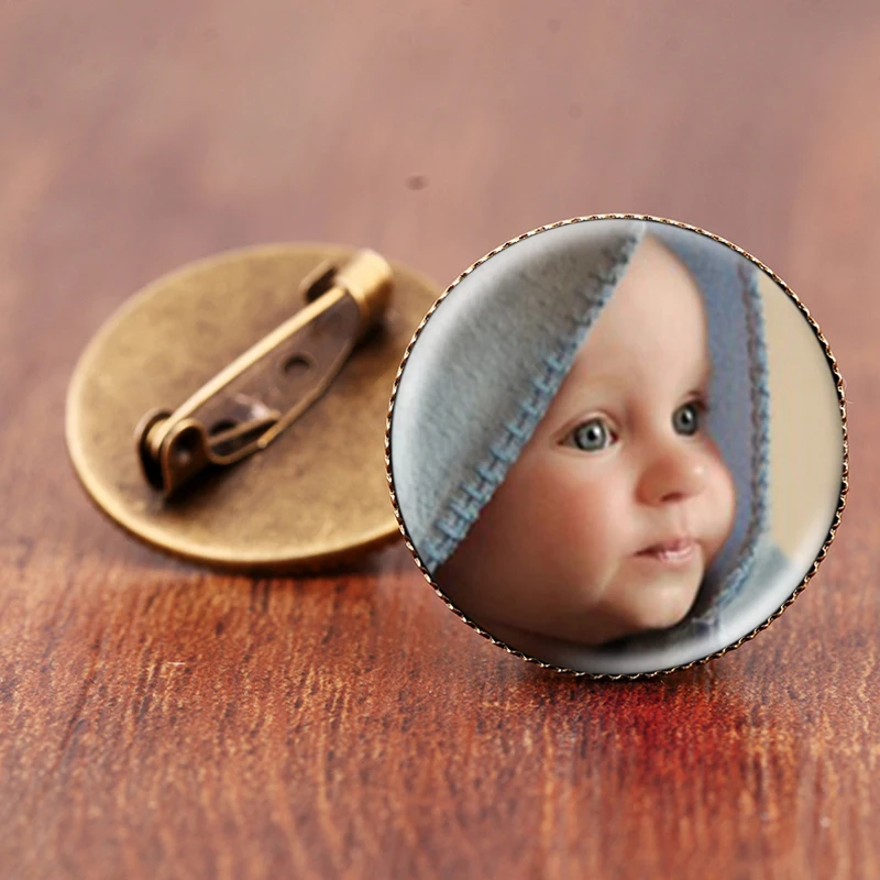 Персонализированная брошь на заказ искусство фотосессия броши Металлические
