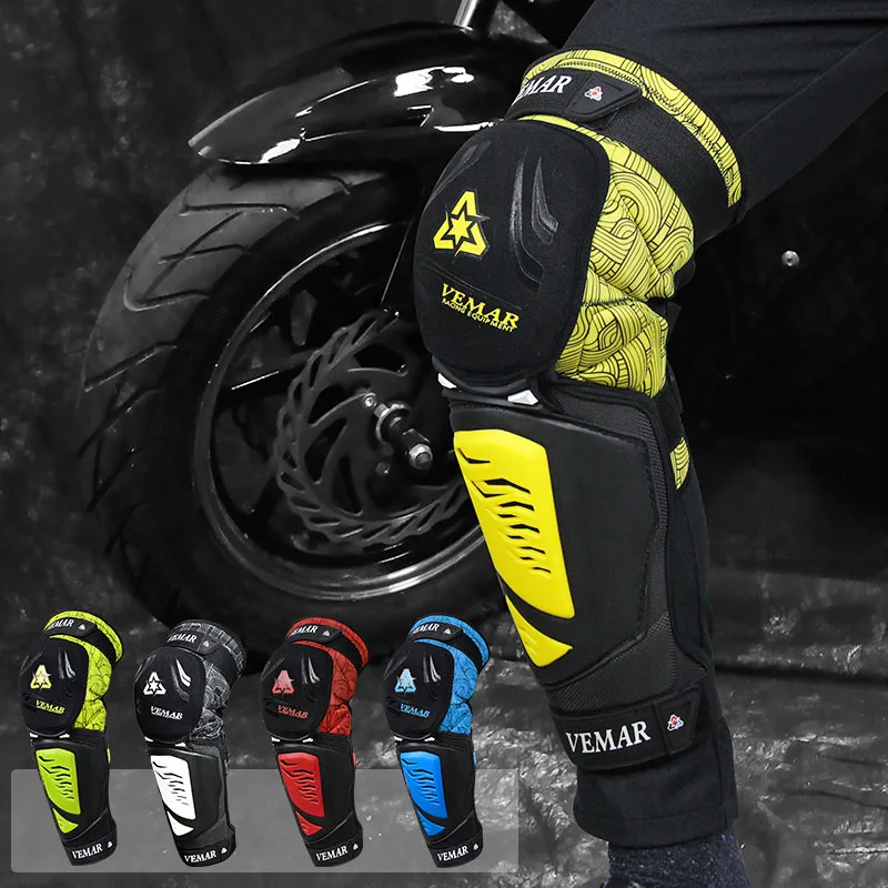 Motorcycle shatter-resistant knee pad Motocross rider equipment downhill leggings four seasons soft locomotive knee pads