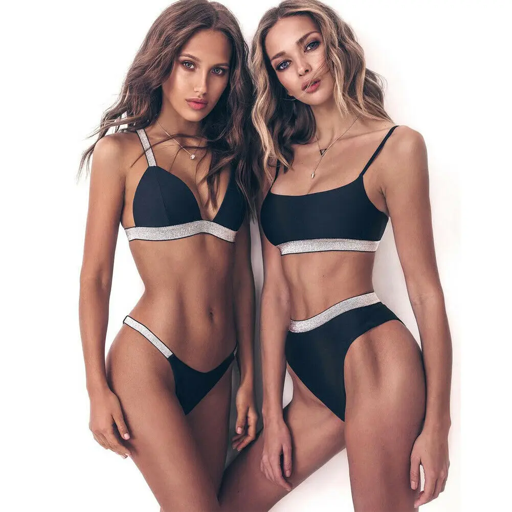 Hirigin Sexy Thong G sting Bikini 2019 Swimsuit Women New Push Up Padded Fashion Bathing Suit Beach Bequini Set | Женская одежда