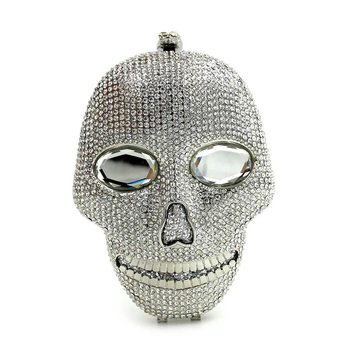 2017 Новый Женский День Клатчи Европейской роскоши Алмаз Череп Хэллоуин Обед Сумка