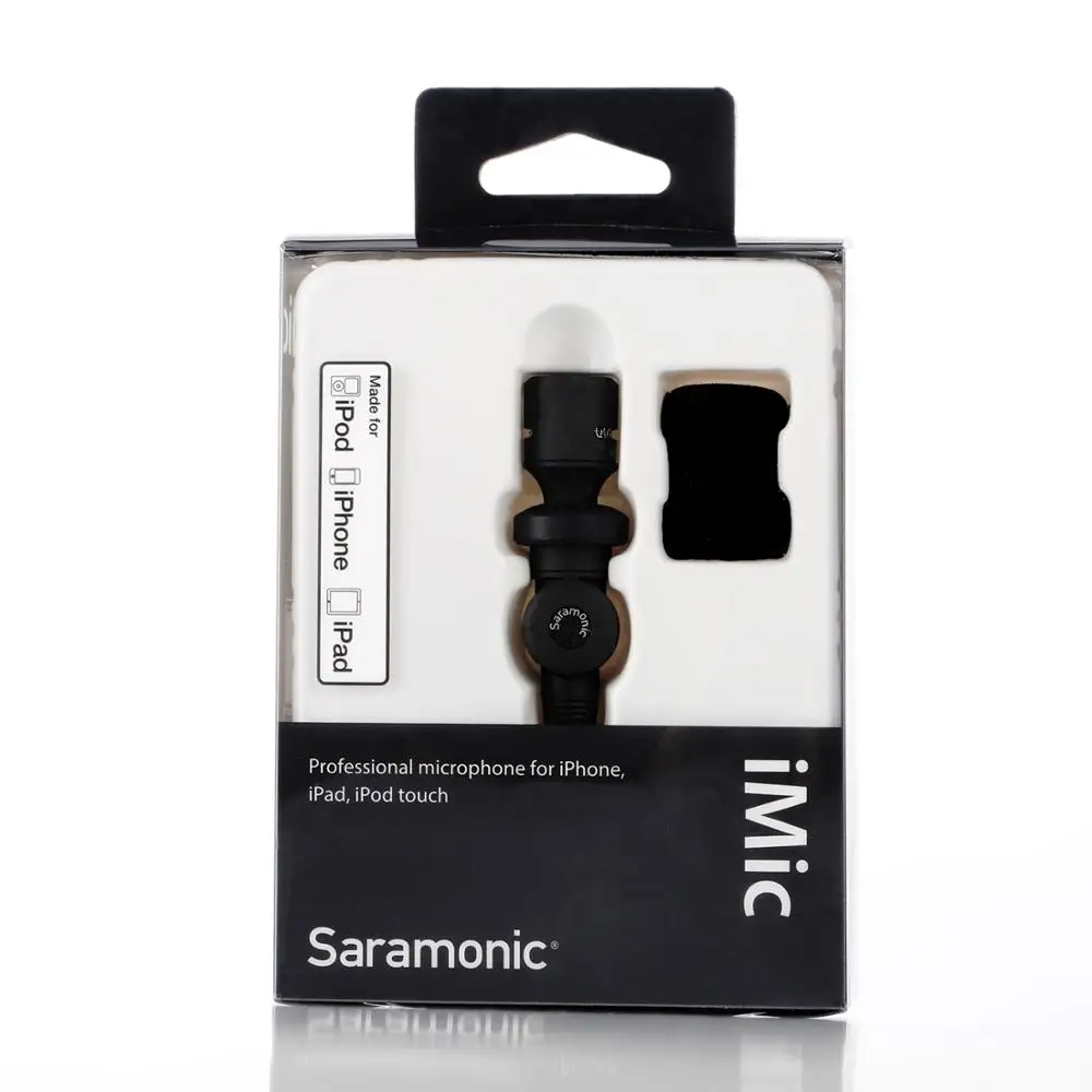 Saramonic SmartMic Гибкий микрофон с высокой чувствительностью для Apple IOS iPhone X 8 7 7 plus 6 iPad iPod Touch смартфон Vlog