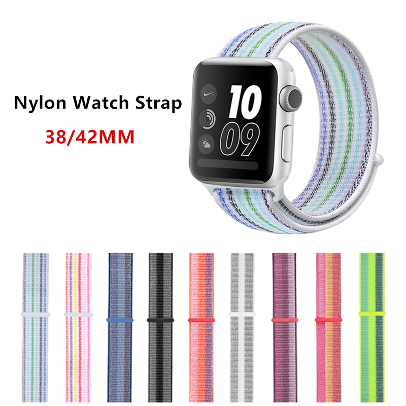 Фото Konaforen 38 мм 42 ремешок для Apple Watch Series 1 2 3 тканый нейлоновый iWatch - купить