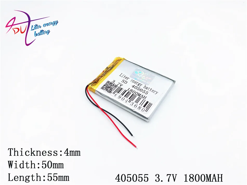 405055 3 7 В 1800 мАч 354855 плиб полимерный литий ионный аккумулятор для GPS mp3 mp4 dvd bluetooth