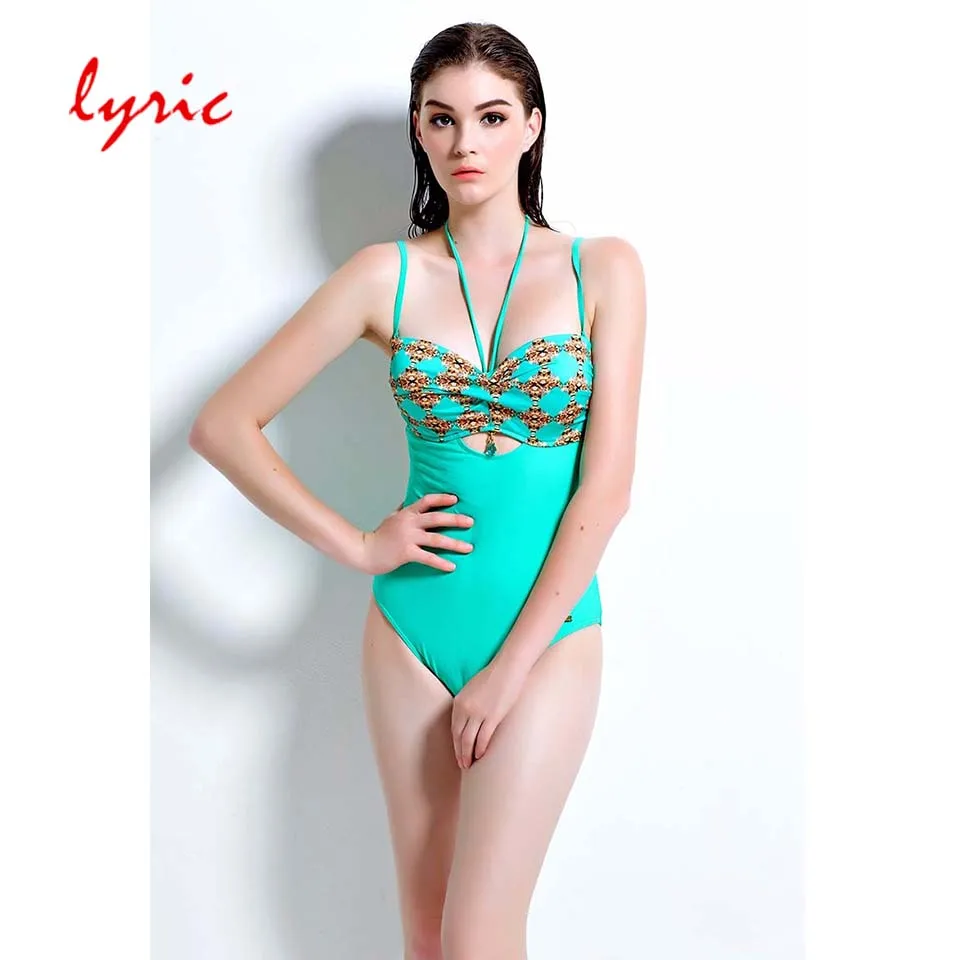 Lyric 2019 новый сексуальный большой женский слитный купальник с принтом монокини на
