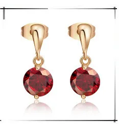 Love Heart Oxblood Red Garnet Limited 925 Серебряный Модный Ювелирный Висячие серьги-капли S5156