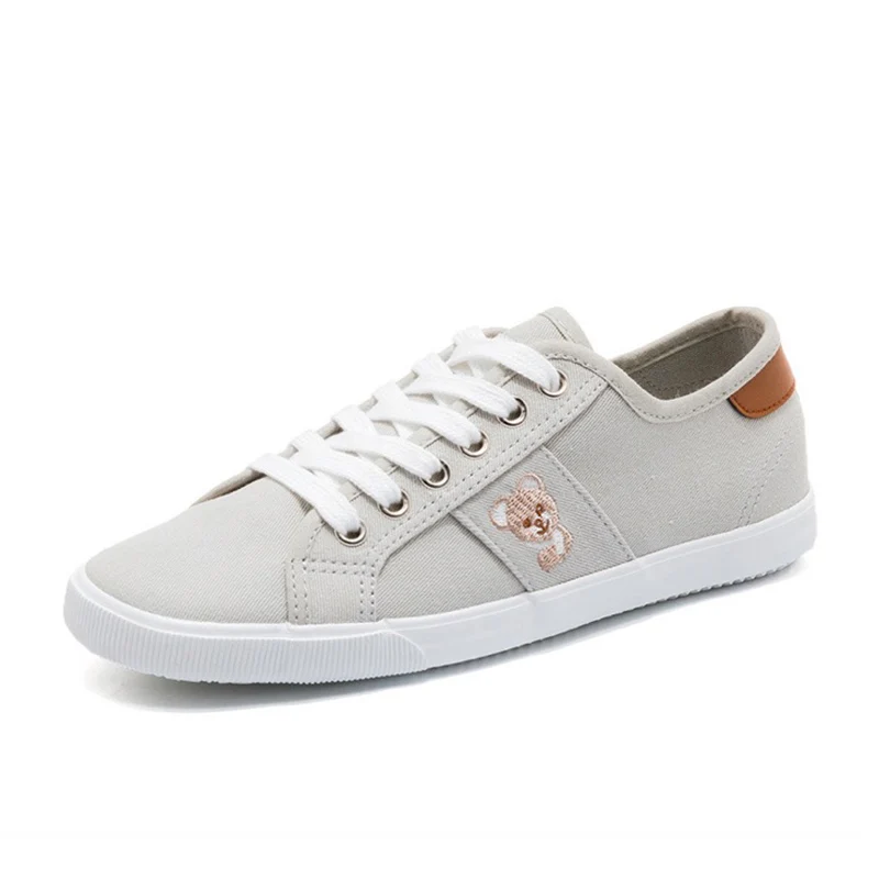 Women Casual Shoes 2018 Spring Summer Canvas Woman Flats Fashion Lace-Up Sweet Breathable Sneakers | Обувь