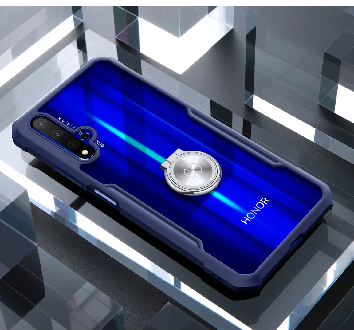 Xundd Роскошный прозрачный чехол для huawei Honor 20, чехол с подушками безопасности, противоударный чехол на заднюю панель для huawei Honor 20 Pro Funda, бизнес-хит