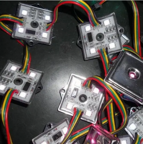 40 шт./строка SPI программируемый WS2801 4 светодиода Pixel Модуль строка шт. 5050 RGB SMD