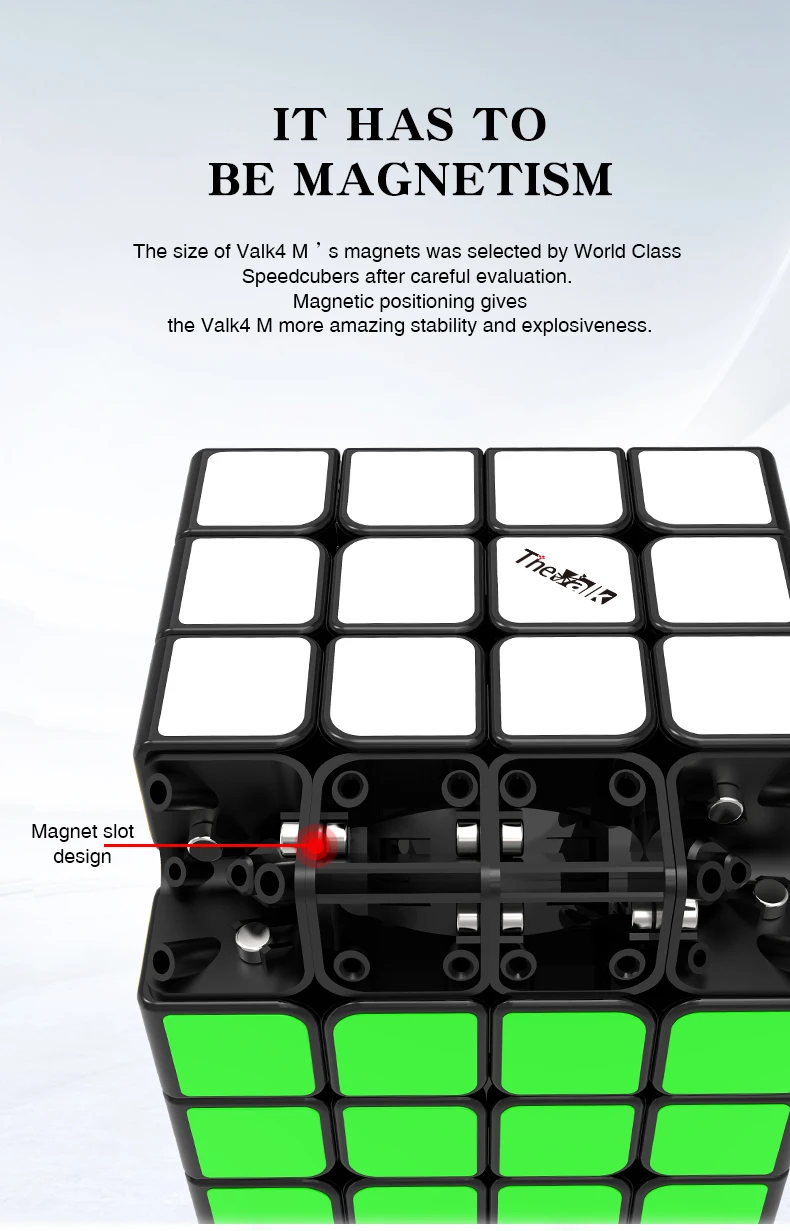 QiYi valk 4 M 4x4x4 Магнитный магический скоростной куб без наклеек профессиональные магниты Кубики-головоломки Valk4 M Valk 4 M