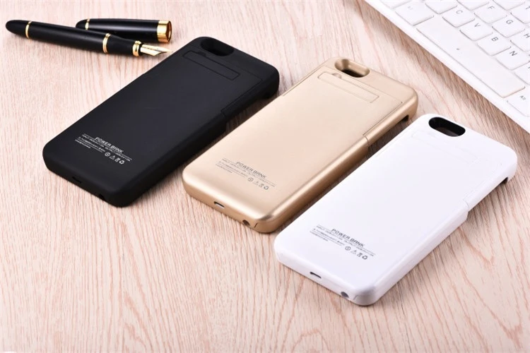 5000 мАч зарядное устройство чехол для iPhone 6 6S Plus 6G Power Bank Чехлы зарядки Подставка