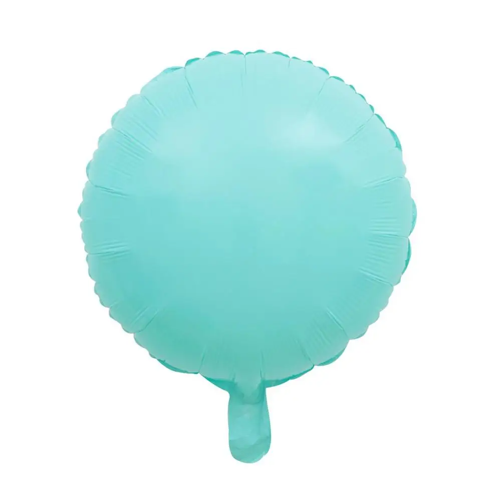blue round 50 шт./лот 18 дюймов Сердце Звезда круглый цвет мороженого конфеты цвет макароны фольги шары для свадьбы и дня рождения вечерние украшения - Цвет: blue round