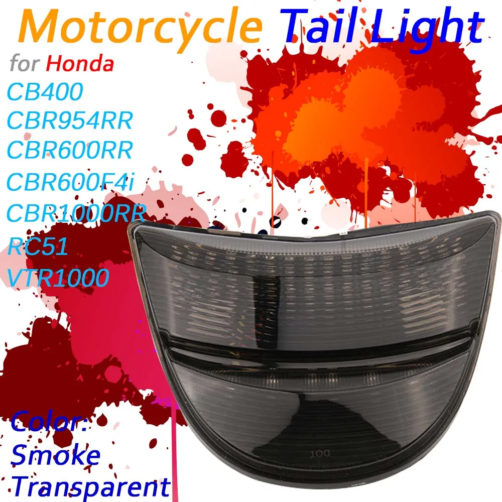 Светодиодный задний фонарь для Honda CBR1000RR CBR600RR CBR600 RC51 VTR1000 интегрированный