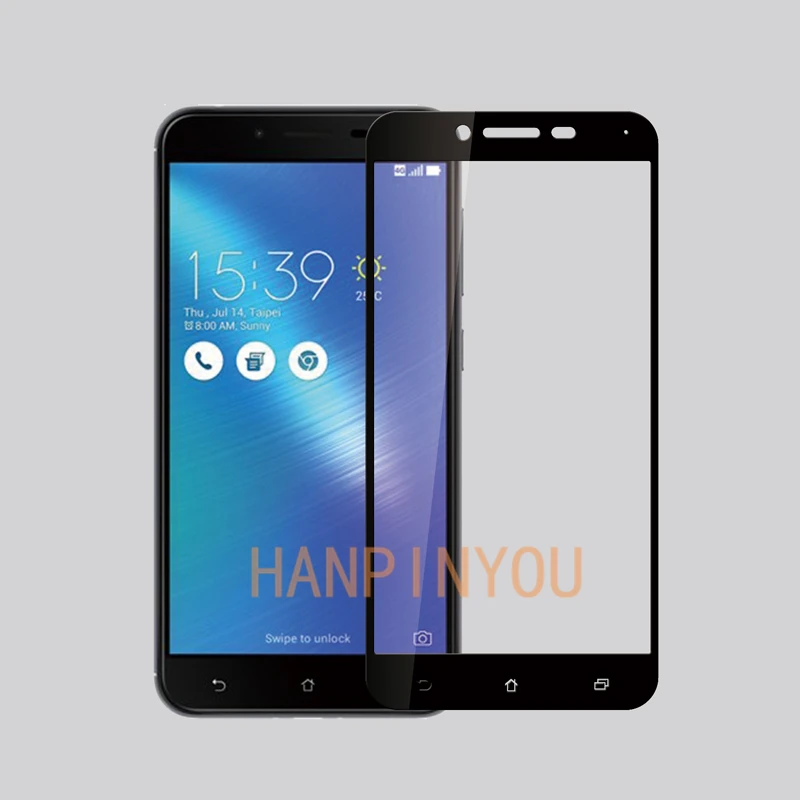 Для Asus ZC553KL полное покрытие закаленное стекло 9H 2.5D Премиум Защитная пленка для