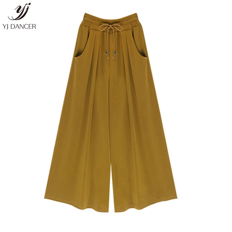 Брюки женские с широкими штанинами на лямках H00384|Брюки| |