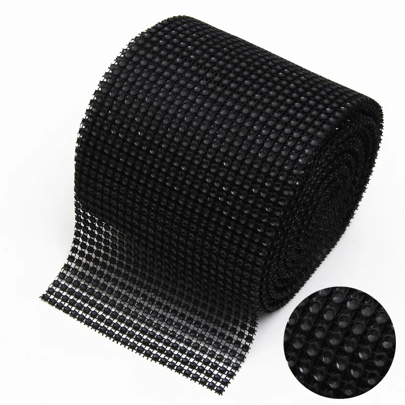 Хит продаж 10 ярдов Алмазная сетка рулон для торта блестящая лента с кристаллами