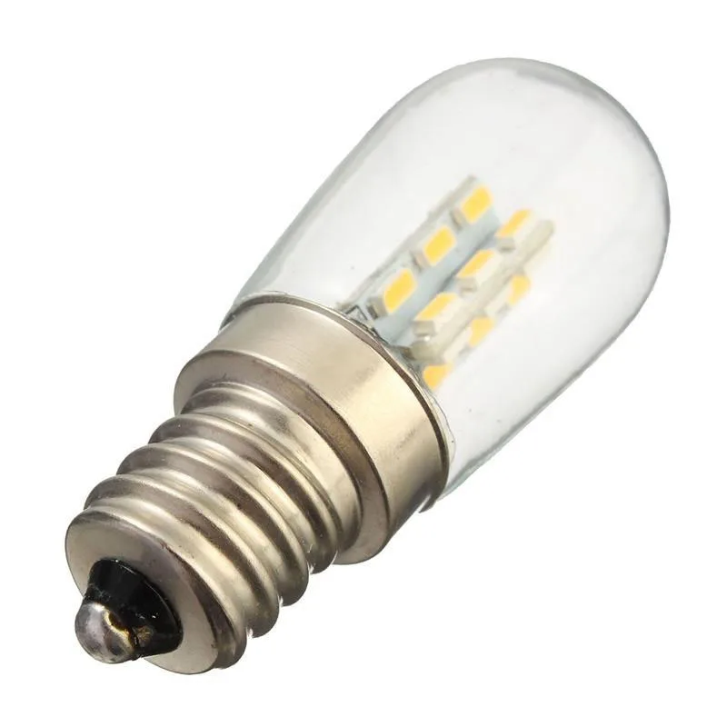 10 шт. LED E12 220 В лампа для холодильника SMD 3014 домашние светодиодные лампы стеклянная