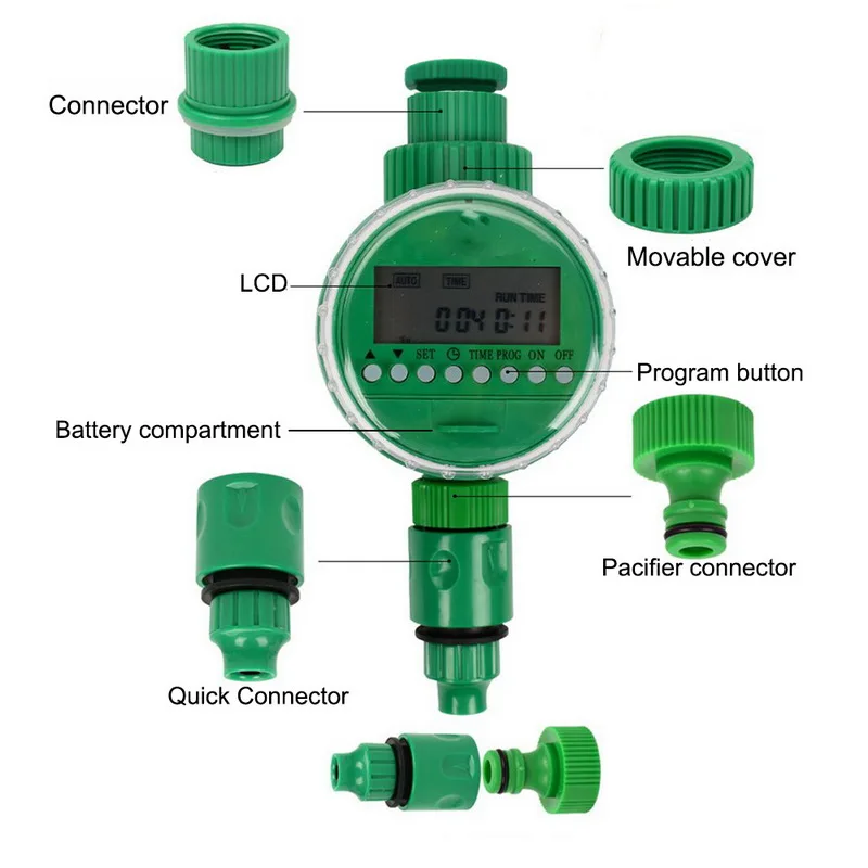 Automatic Garden Irrigation Timer Electronic LCD Display Digital Watering Controller System Intelligent |