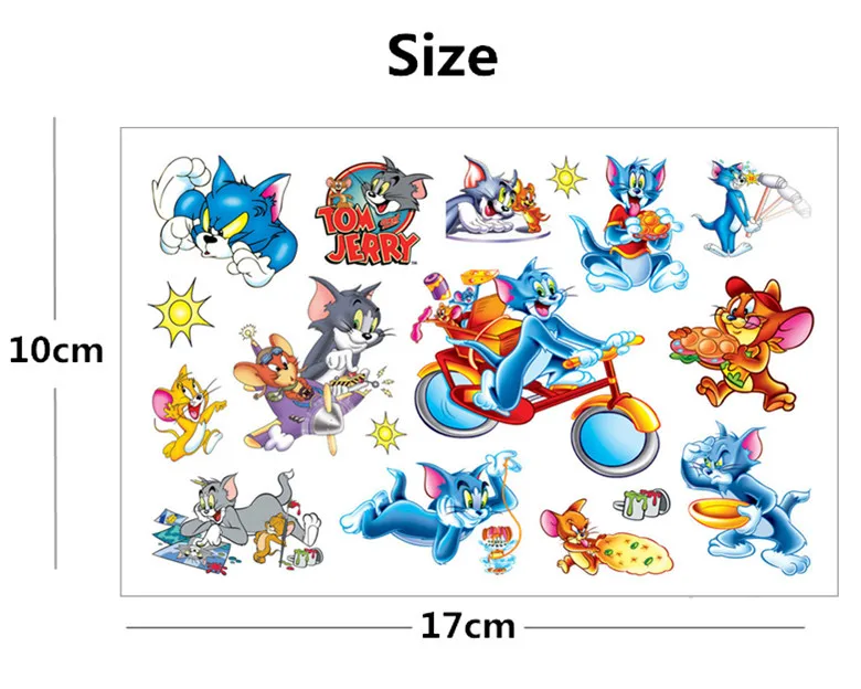 SHNAPIGN 9 шт./лот милая птица кот монстр временное искусство тела наклейки с