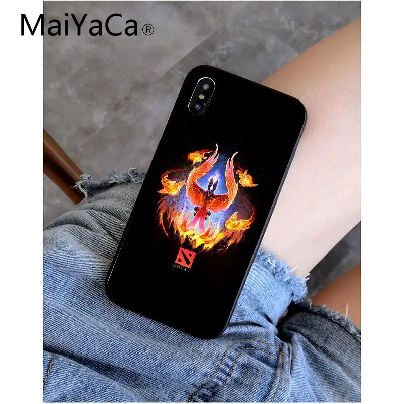 A8 MaiYaCa Shadow Fiend Dota 2 Smart Cover черный мягкий чехол для телефона для iPhone 6S 6plus 7plus 8 8Plus X Xs MAX 5 5S XR - Цвет: A8