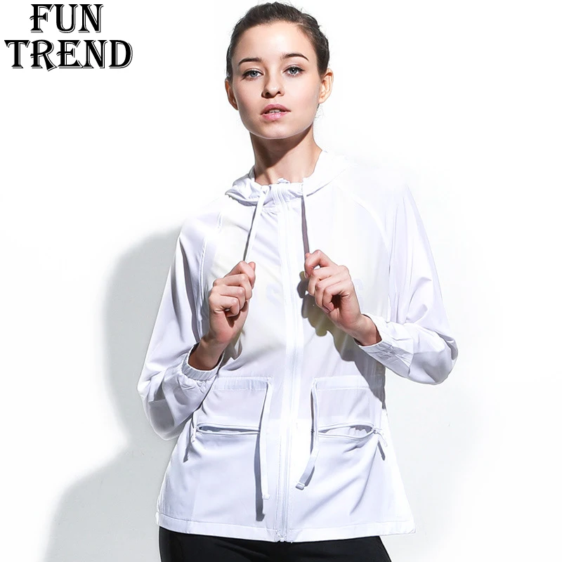 

Спортивная куртка, Женская куртка на молнии для бега, толстовка, спортивный топ, женская рубашка для фитнеса и йоги, Солнцезащитная Спортивн...