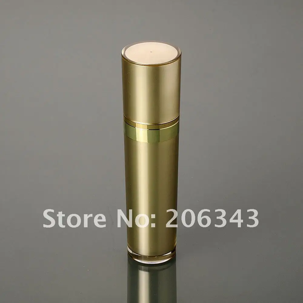 

120ML gold acrylic cone-shape press pump lotion bottle, cosmetic bottle