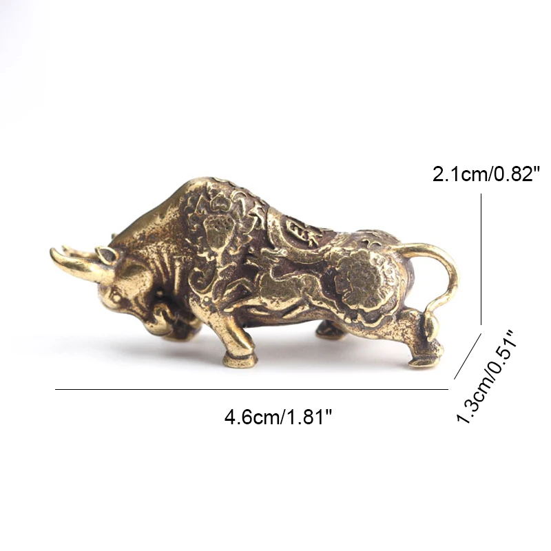 

Classic Copper OX Model Ornaments Decoration Collectable Lucky Saving Collection Arts Craft Gift Antique Collection Home Desktop