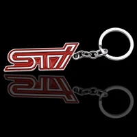 3d metal car key ring keychain key holder logo auto for subaru sti wrx forester xv legacy impreza brz keychain holder key ring