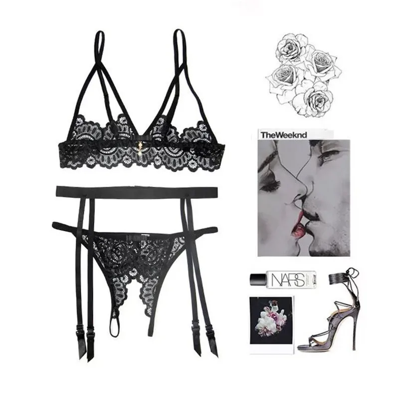 Fashion Sexy Lingerie Hot Erotic Women Lace Racy Underwear Spice Suit Sexy Christmas Lingerie Women Cute Lingerie