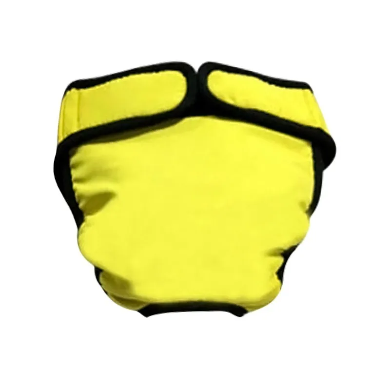 yellow Физиологические штаны для собак, XS-XXL, подгузники, гигиенические, моющиеся, женские шорты для собак, трусики для менструации, нижнее белье, трусы, комбинезон для собак - Цвет: yellow