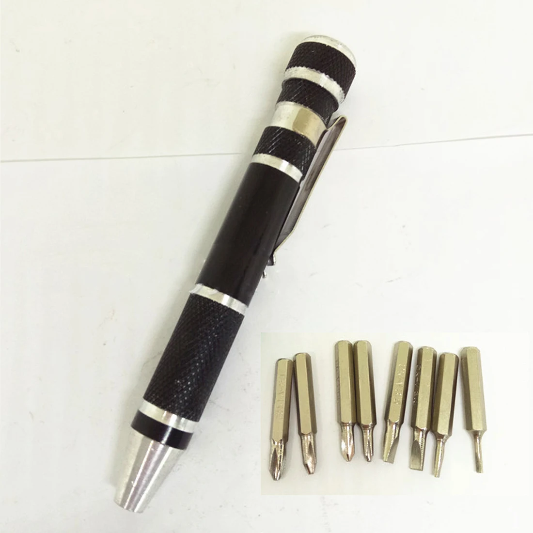 Удобный 8 в 1 Алюминиевый прецизионный мультиинструмент отвертка портативный