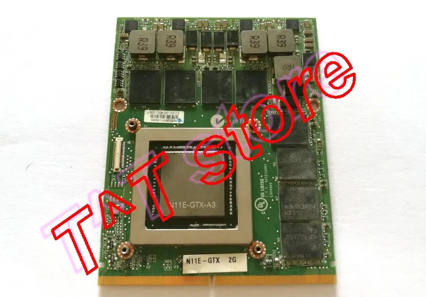 Оригинальная видеокарта GTX480M GTX 480M MXM 3 0 DDR5 1 5 ГБ N11E A3 для W880CU W860CU Бесплатная