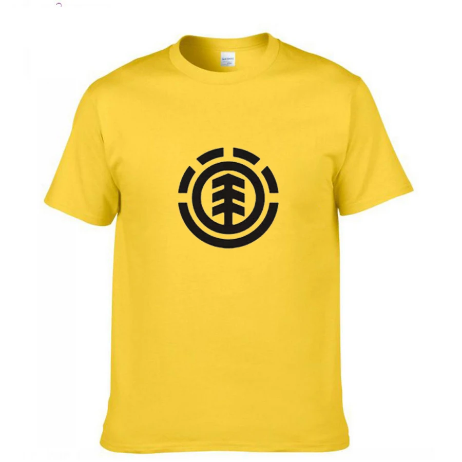 Хлопок мужчины Футболка O Шеи Tee Летом 2016 Новый Чистый Классический Скейтборд