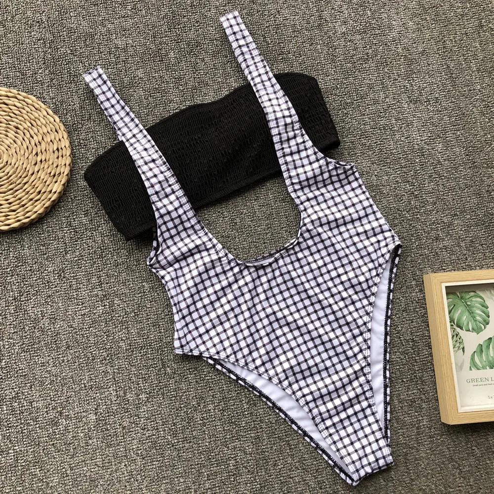 Бикини 2019 принт высокая талия купальник бикини женская одежда для плавания