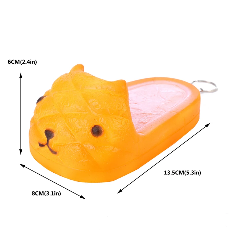 Мягкие тапочки aniaml kawaii с имитацией пищи медленно поднимающиеся сжимаемые