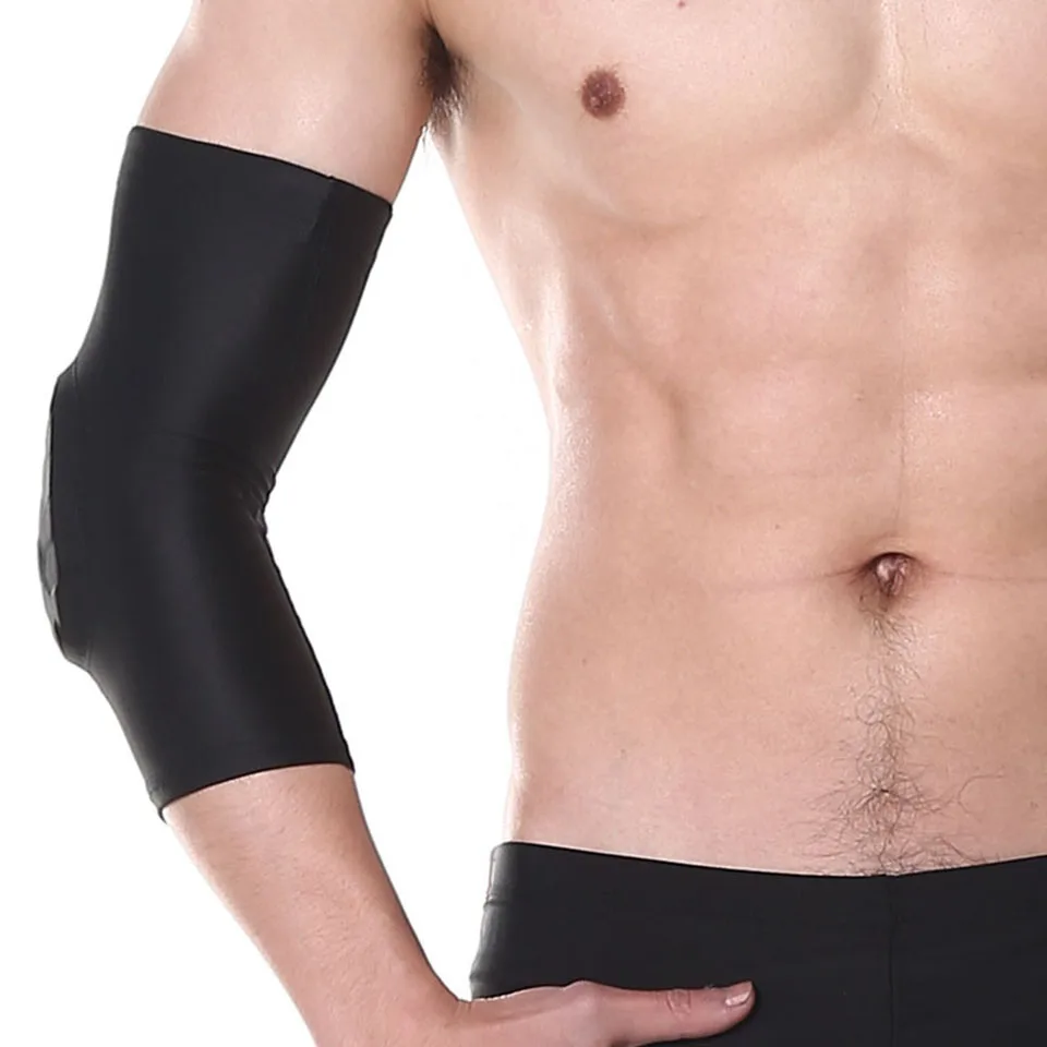 

1PCS Elastic Gym Sport Basketball Arm Sleeve Shooting Crashproof Honeycomb Elbow Support Pads Elbow Protector Guard 4 Colors