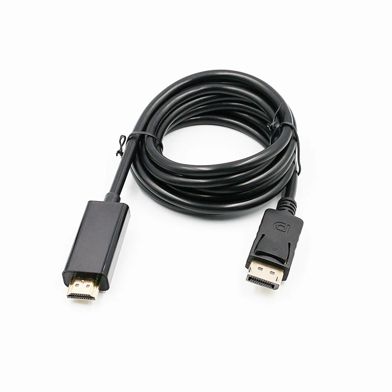 6ft 1.8M Display Port Displayport DP Male To HDMI Cable Adapter Converter for Apple Samsung PC Laptop HD Projector |